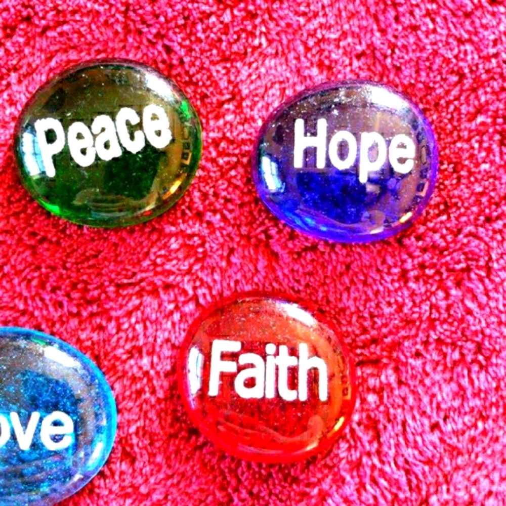 Glass Encourage Stones